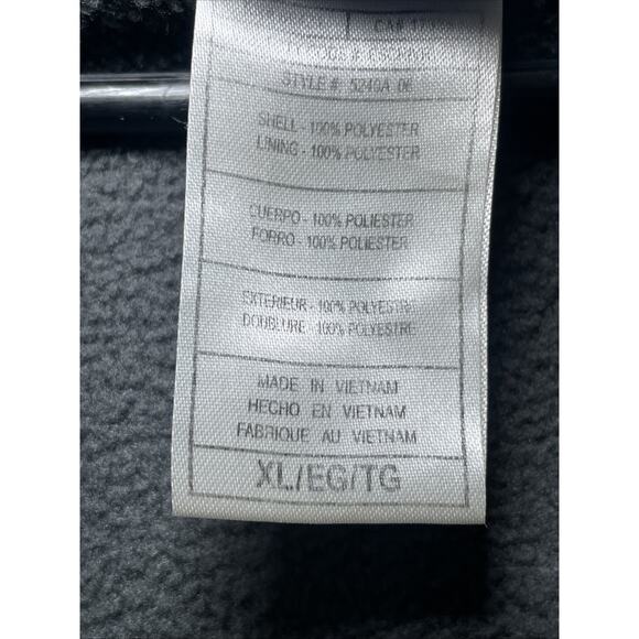 Reebok NFL Sideline NY Giants Men's Fleece Lined Hooded Jacket XL Gray Blue Zip - Picture 7 of 9